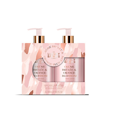 Grace Cole - Set cadou pentru îngrijirea mâinilor Creme Brulée & Floare de portocal 2 buc