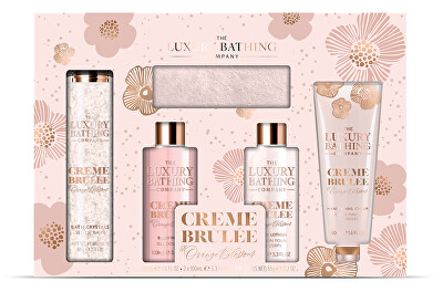 The Luxury Bathing Company - Dárková sada péče o tělo Creme brulée, Pomerančový květ & Vanilka 5 ks