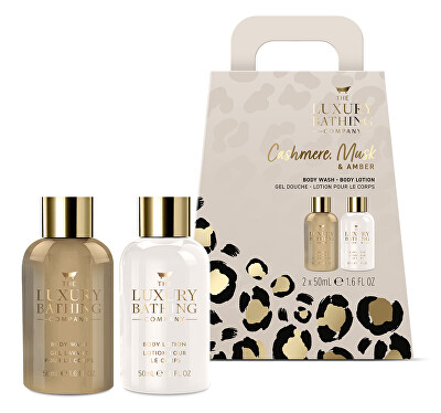 The Luxury Bathing Company - Dárková sada péče o tělo Kašmír, Mošus & Ambra 2 ks