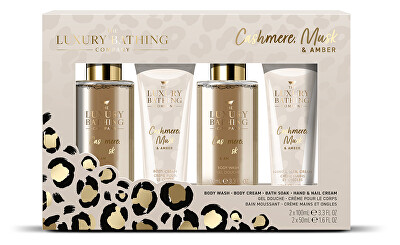 The Luxury Bathing Company - Dárková sada péče o tělo Kašmír, Mošus & Ambra 4 ks