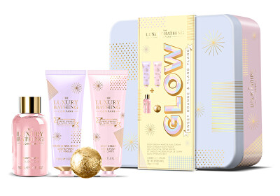 The Luxury Bathing Company - Dárková sada péče o tělo v plechové dóze Pomeranč & Ylang Ylang 4 ks