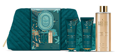 The Luxury Bathing Company - Dárková sada péče o tělo v taštičce Hruška & Květ nektarinky 4 ks