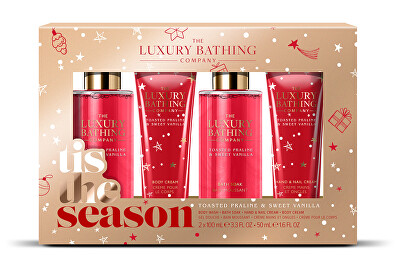 The Luxury Bathing Company - Dárková sada tělové péče Pralinka & Vanilka 4 ks