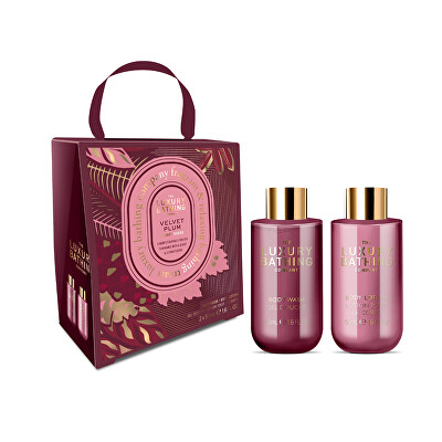 Grace Cole - Dárková mini sada péče o tělo Velvet Plum & Soft Suede 2 ks