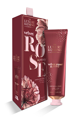 The Luxury Bathing Company - Krém na ruce a nehty Růže & Pivoňka (Hand & Nail Cream) 100 ml