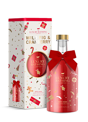The Luxury Bathing Company - Pěna do koupele v lahvi Fík & Brusinka (Bath Soak) 600 ml
