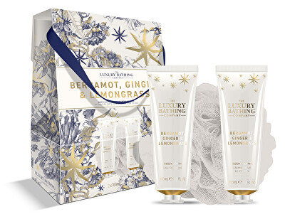 The Luxury Bathing Company - Sada péče o tělo v dárkové krabičce Bergamot, Zázvor & Lemongrass 3 ks