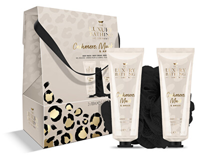 The Luxury Bathing Company - Sada péče o tělo v dárkové krabičce Kašmír, Mošus & Ambra 3 ks