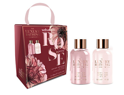 The Luxury Bathing Company - Dárková sada Růže & Pivoňka 2 ks