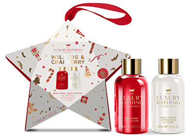 The Luxury Bathing Company - Dárková sada tělové péče Fík & Brusinka 2 ks