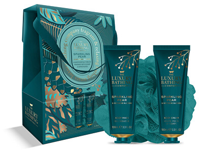 The Luxury Bathing Company - Dárková sada péče o tělo v dárkové krabičce Hruška & Květ nektarinky 3 ks