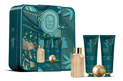 The Luxury Bathing Company - Dárková sada v plechové dóze Hruška & Květ nektarinky 4 ks