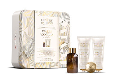 The Luxury Bathing Company - Dárková sada v plechové dóze Vanilka 4 ks