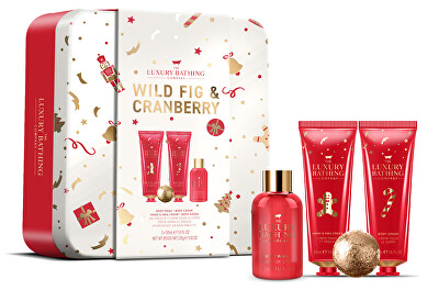 The Luxury Bathing Company - Dárková sada koupelové péče Fík & Brusinka 4 ks