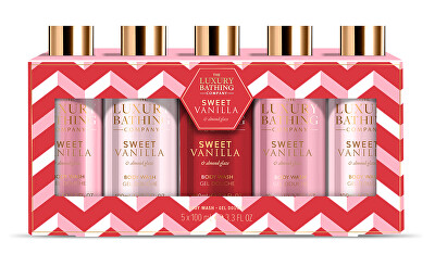 The Luxury Bathing Company - Dárková sada sprchových gelů Vanilka & Mandle 5 ks