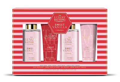 The Luxury Bathing Company - Dárková sada péče o tělo Vanilka & Mandle 4 ks