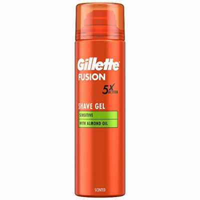 Gillette - Gel na holení Fusion Sensitive Almond Oil (Shave Gel) 200 ml
