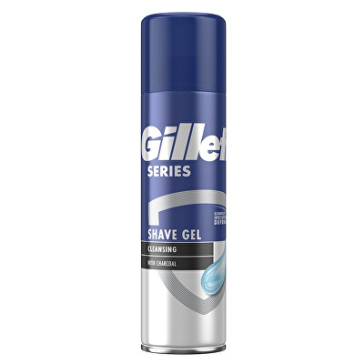 Gillette - Čisticí gel na holení s dřevěným uhlím (Cleansing Shave Gel) 200 ml