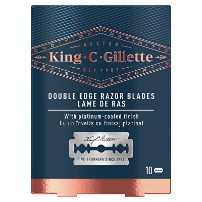 Gillette - Náhradní žiletky King (Double Edge Razor Blades) 10 ks