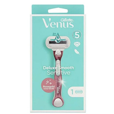 Gillette - Holicí strojek Venus Extra Smooth Sensitive Rose Gold strojek + 1 hlavice
