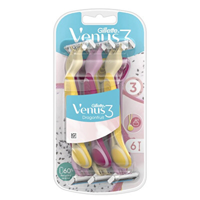 Gillette - Jednorázová holítka Venus 3 Dragonfruit 6 ks