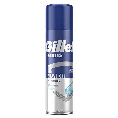 Gillette - Revitalizační gel na holení se zeleným čajem (Revitalizing Shave gel) 200 ml