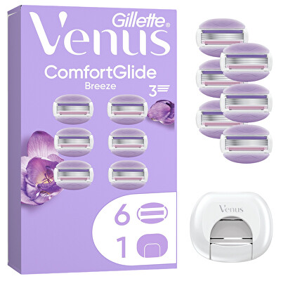 Gillette - Náhradní hlavice ComfortGlide Breeze 6 ks + kryt