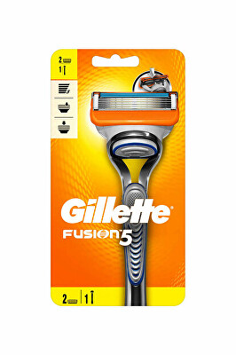 Gillette - Holicí strojek Gillette Fusion + náhradní hlavice 2 ks
