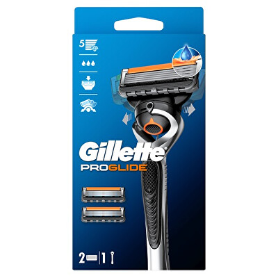 Gillette - Holicí strojek ProGlide Flexball + náhradní hlavice 2 ks
