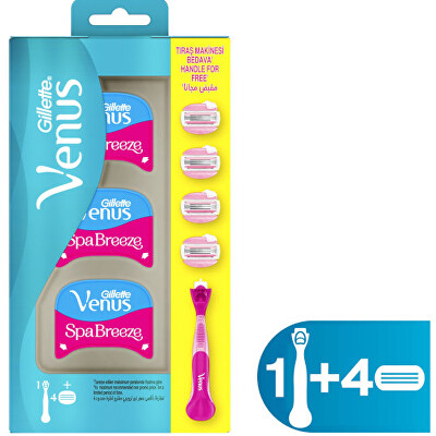 Gillette - Holicí strojek Venus Breeze + 4 hlavice