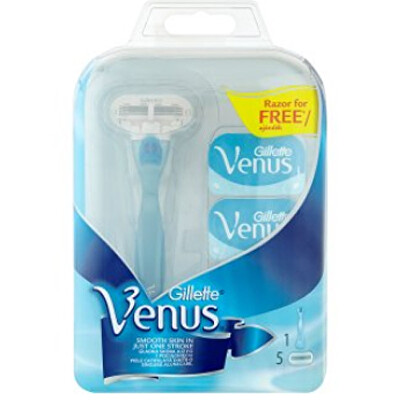 Gillette - 2. JAKOST -  Náhradní hlavice Venus 4 ks + holicí strojek Venus