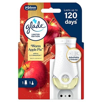 Glade - Elektrický osvěžovač vzduchu + náplň Warm Apple Pie 20 ml