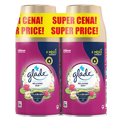 Glade - Súprava náplní do osviežovača vzduchu Relaxing Zen 2 x 269 ml