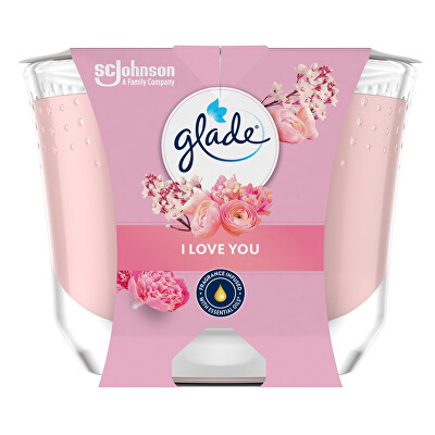 Glade - Vonná svíčka I love you 204 g