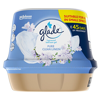 Glade - Vonný gel do koupelny Pure Clean Linen 180 g