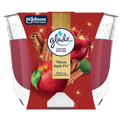 Glade - Vonná svíčka Warm Apple Pie 204 g