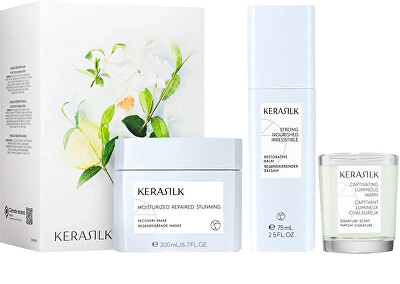 Goldwell - Dárková sada vlasové péče se svíčkou Specialists Recovery Set