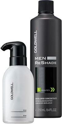 Goldwell - Sada pro tónování šedin u mužů Goldwell (Men ReShade Developer Concentrate & Applicator Set) 250 ml