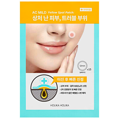 Holika Holika - Tapaszok bőrhibákra AC Mild Yellow Spot Patch 15 db