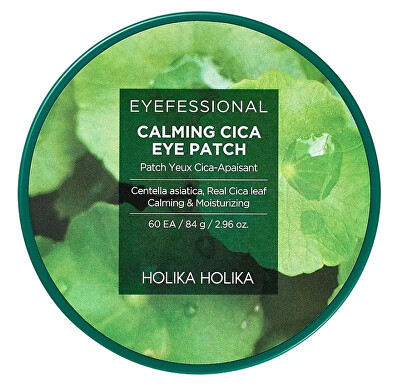 Holika Holika - Zklidňující a hydratační hydrogelové polštářky pod oči Eyefessional Calming Cica (Eye Patch) 60 ks
