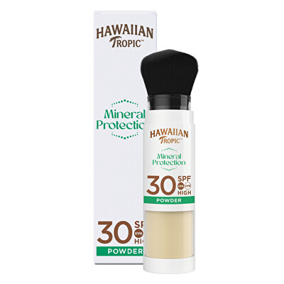 Hawaiian Tropic - Ochranný pudr SPF 30 Mineral Protection Powder Brush 4,25 g