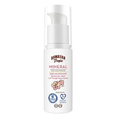 Hawaiian Tropic - Pleťové mléko na opalování Mineral Skin Nourishing SPF 30 (Face Milk) 50 ml