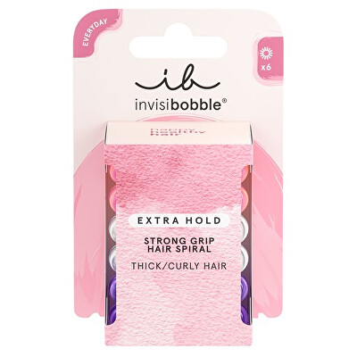 Invisibobble - Gumička do vlasů Extra Hold Twirl Boss 6 ks
