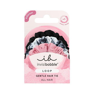 Invisibobble - Gumička do vlasů Loop Be Gentle 3 ks