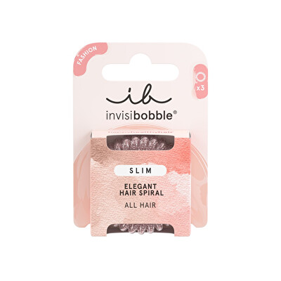 Invisibobble - Gumička do vlasů Slim Pink Monocle 3 ks