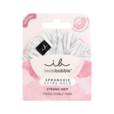 Invisibobble - Gumička do vlasů Sprunchie Extra Hold Pure White