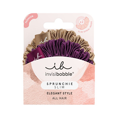 Invisibobble - Gumičky do vlasů Sprunchie Slim The Snuggle is Real 2 ks