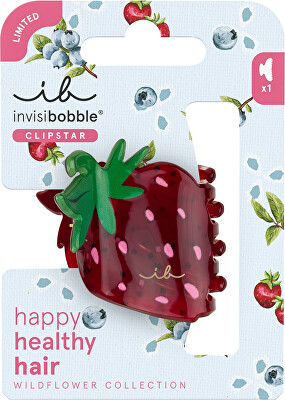 Invisibobble - Clemă de păr Clipstar Wildflower Berry Brighter M