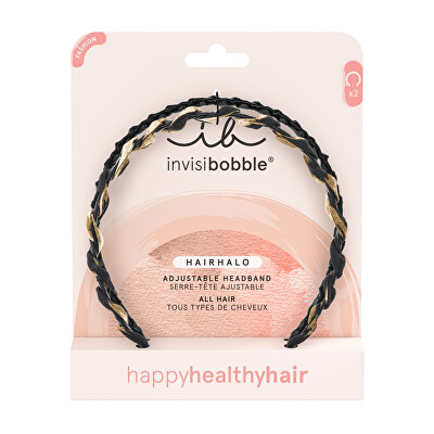 Invisibobble - Nastavitelná čelenka do vlasů Hairhalo Chique and Classy 2 ks