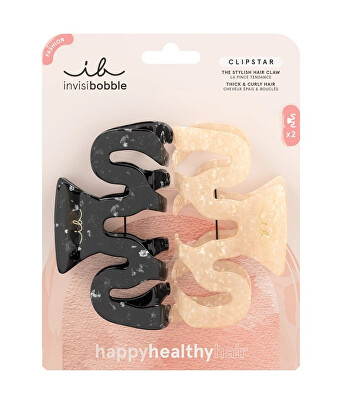 Invisibobble - Skřipec do vlasů Clipstar Eclipse 2 ks